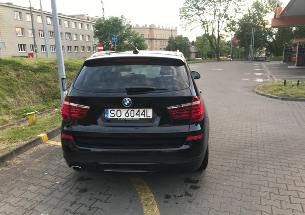 BMW X3 cena 76000 przebieg: 165560, rok produkcji 2014 z Sosnowiec małe 154